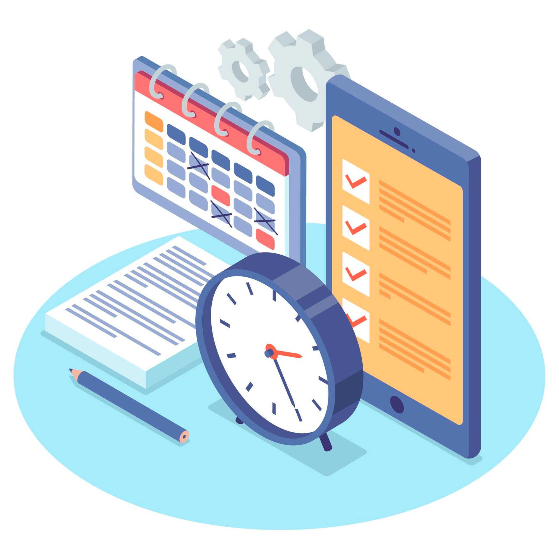 Manage your time effectively at work.