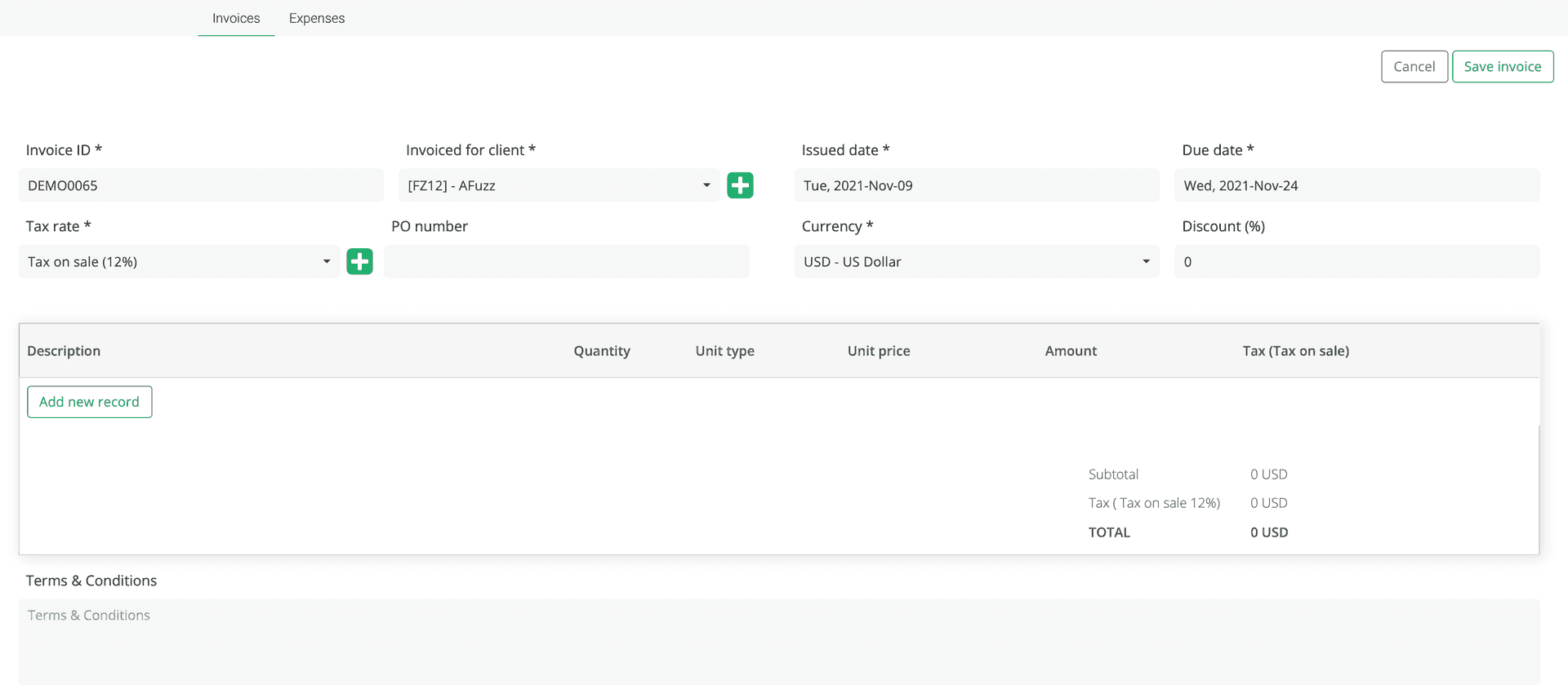 Use elapseit invoice template to create accurate invoices.